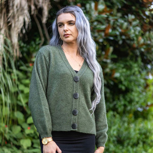 Products: Koru - Merino - Possum V Neck Cardigan