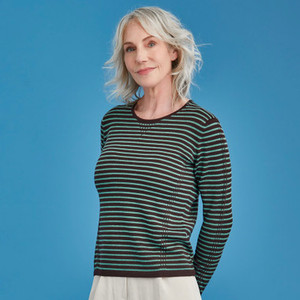Products: Royal Merino - Tuck Stitch Stripe Jumper