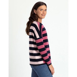 Products: Royal Merino - Striped Drop Shoulder Jumper