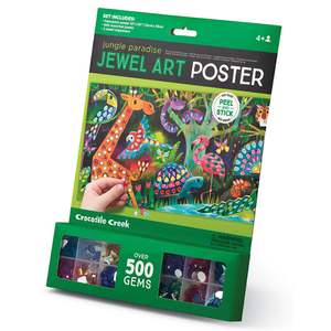6 Year Old: Crocodile Creek Jewel Art Poster Jungle Paradise