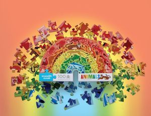 7 Year Old: Crocodile Creek 100pc Puzzles - Rainbow Animals