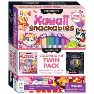 8 Year Old: Kaleidoscope colouring Kit Twin Pack Unicorn & Snackables