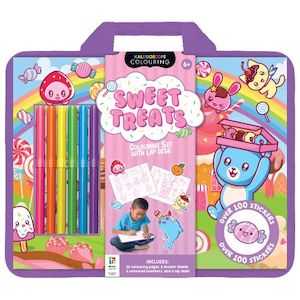 Kaleidoscope Lap Desk Colouring Set Sweet Treats