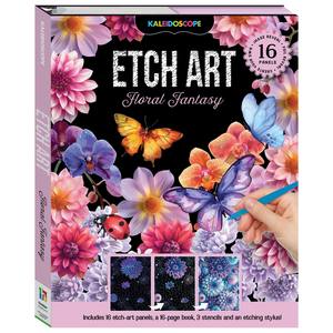 8 Year Old: Kaleidoscope Etch Art Creations Floral Fantasy