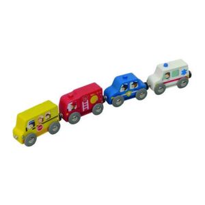 All Ages: Hape Play Essentials Colourful Vehicles Fleet