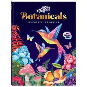 Art Maker Pop Velvet Botanicals Colouring Book