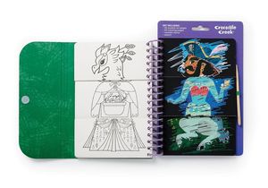 Arts And Crafts: Crocodile Creek Scratch Art Flip Book - Fairytale Magic
