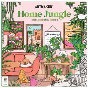 Arts And Crafts For Adults: Art Maker Home Jungle Colouring Book