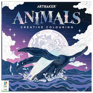 Arts And Crafts For Adults: Art Maker Amazing Animals Colouring Book