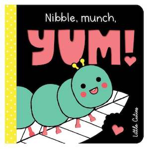 Baby Books: High Contrast Board Books Nibble, Munch, Yum!