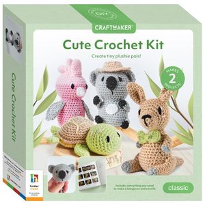 Arts And Crafts For Adults: Craft Maker Cute Animals Crochet Kit