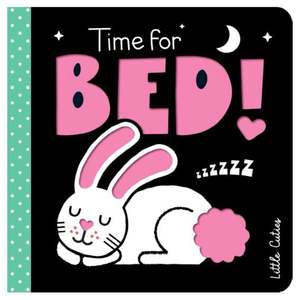 First Books: High Contrast Board Books Time for Bed