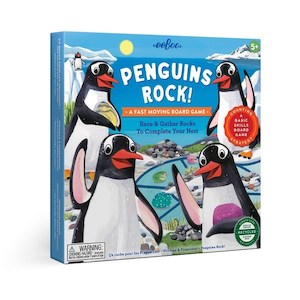 Board Games: eeBoo Board Game Penguins Rock!