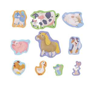 Pieces Puzzles: Hape Farm Animal Level Up Puzzle