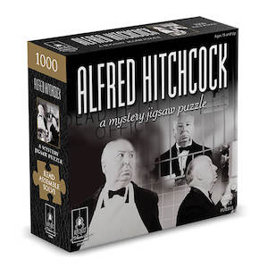 UG Classic Mystery Jigsaw Puzzle 8 x 8" Alfred Hitchcock
