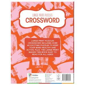 Adult Puzzles: Large Print Puzzles Crosswords
