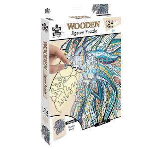 Wooden Puzzles: Wooden Jigsaw Puzzle 124 Piece, Lion