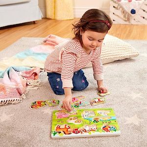 Wooden Puzzles: B. Wooden Puzzle - Farm Animal