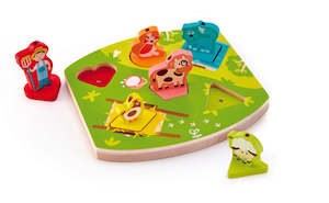Wooden Puzzles: Hape Farmyard Sound Puzzle