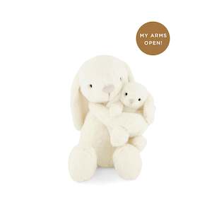 Snuggle Bunnies - Plush Frankie the Hugging Bunny - Marshmallow 30cm