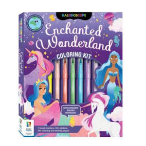 11 Year Old: Kaleidoscope Coloring Kit Enchanted Wonderland
