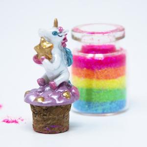 End Of Clearance: Pink Poppy Unicorn Rainbow Glitter