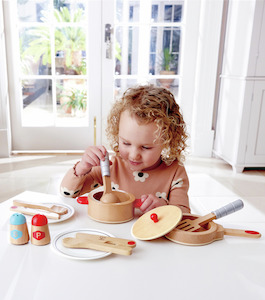 2 Year Old: Hape Cook & Serve Set