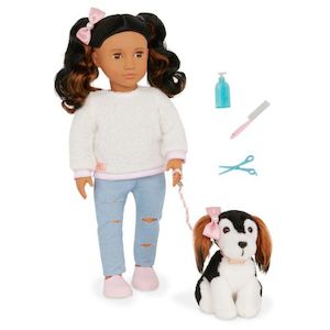 Our Generation Sale: Our Generation 18" Doll with Pet - Natassia & Angel