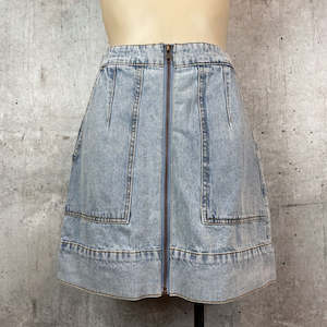 Mineral Denim Mini Skirt - 8