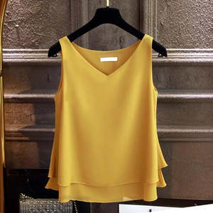Frontpage: Danni Women Sleeveless Chiffon Shirt