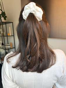 The Ivory Knit Scrunchie