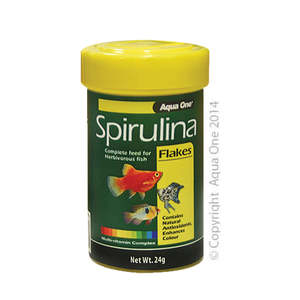 Fish Food: Aqua One Spirulina Flake