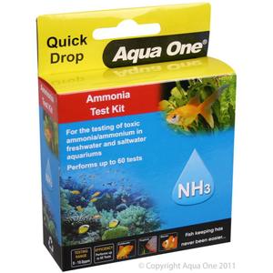 Test Kits: Aqua One QuickDrop Test Kit - Ammonia