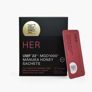 Sachets: Her 1000+ MGO Mānuka honey sachets (30 Pack)