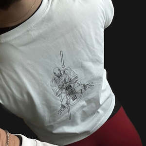 The Barbell Warrior Crop Tee