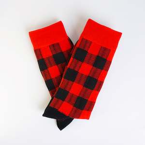 Pattern Design: Red Checkered Socks