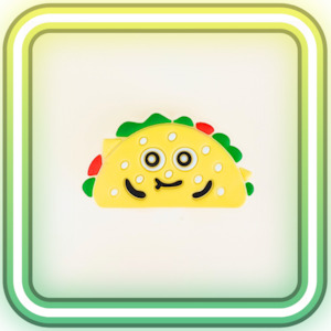Glow In The Dark Jibbitz: Taco Glowing Charm