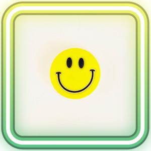 Glow In The Dark Jibbitz: Smiley Face Glowing Charm