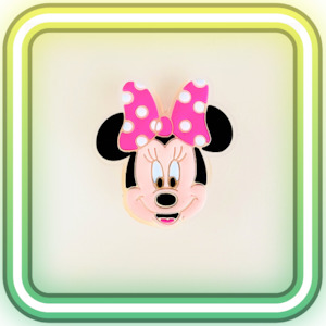 Glow In The Dark Jibbitz: Minnie Mouse Glowing Charm
