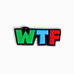 Slogan Jibbitz Collection: WTF Charm