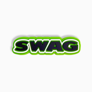 Slogan Jibbitz Collection: SWAG Charm