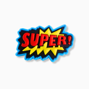 Slogan Jibbitz Collection: Super! Charm