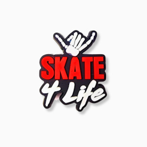 Slogan Jibbitz Collection: Skate 4 Life Charm