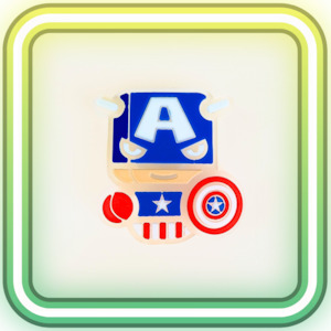Captain America Glowing Charm