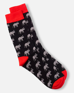 Mens Mid Calf Socks: The Elephant Socks