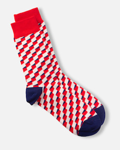Cube Pattern Socks