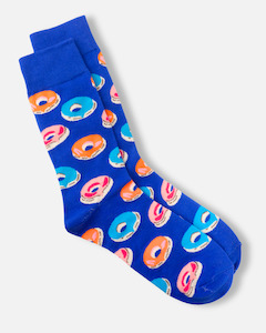 Food Lover: Blue Donut Socks