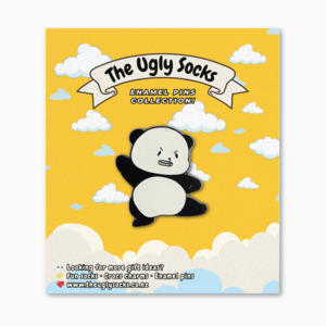 Enamel Pins Collection: Panda With Attitude Enamel Pin