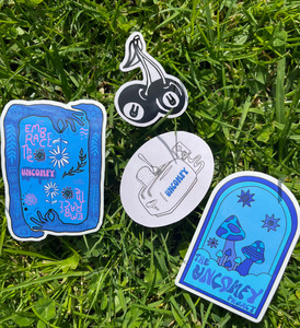 Products: Groovy sticker pack The Uncomfy Project