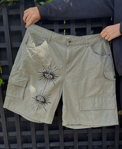 Khaki eye jorts The Uncomfy Project